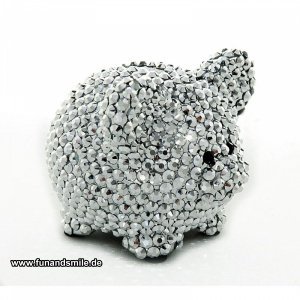 Das edle Sparschwein mit funkelnden Stei