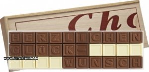 Das elegante Schokotelegramm - Herzliche