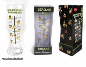 Das riesige Bierglas mit Geburtstags-Bar