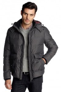 Daunenjacke mit Struktur