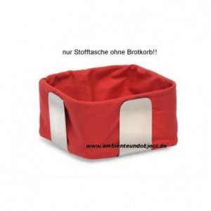 DESA Stofftasche rot groß für Brotkorb 6