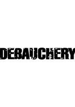 Debauchery - Logo, Heckkleber schwarz