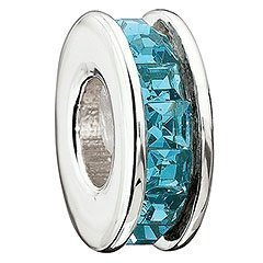 December Indicolite Flicker Bead