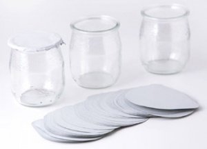 Deckel für Joghurtglas, wärmeversiegelba