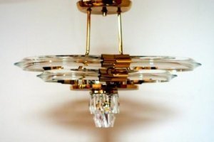 Deckenleuchte vergoldet