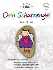 Schutzengel Handbemalter Natur Stein