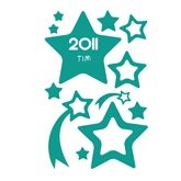 Deko Aufkleber (M) stars