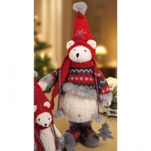 Deko-Eisbär Flocki, stehend