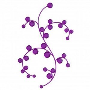 Deko-Element Antoinette transparent viol