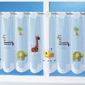 Deko-Gardine "Zootiere"