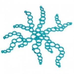 Deko-Objekt Amoebe transparent türkis