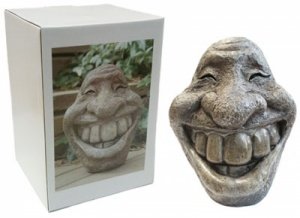 Deko Steinfigur - Smiley