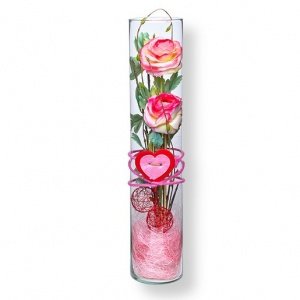 Deko-Vase Ranunkeln rosa (50cm)