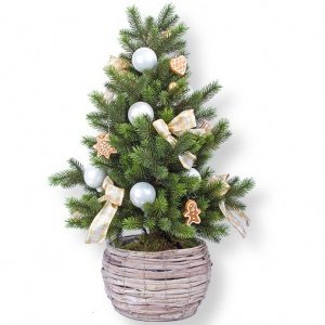 Deko-Weihnachtsbaum blau (40 cm)