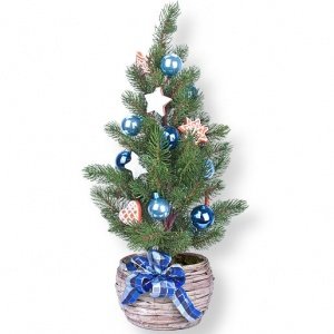 Deko-Weihnachtsbaum blau (65 cm)