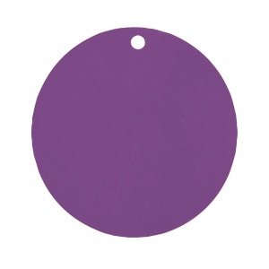 Dekoanhänger Kreis, lila, 10 St.