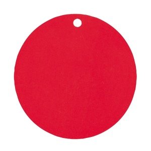 Dekoanhänger Kreis, rot, 10 St.