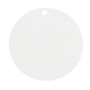 Dekoanhänger Kreis, weiß, 10 St.