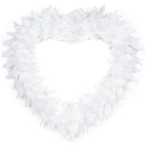 Dekoherz Federn, weiß