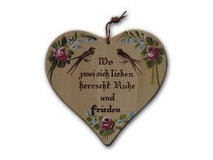 Dekoratives und nostalgisches Holzschild