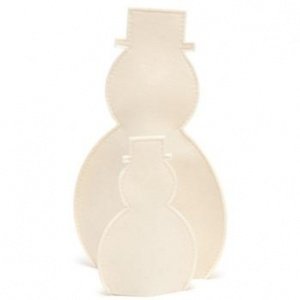 Dekoschneemann aus Filz wollweiss/klein 