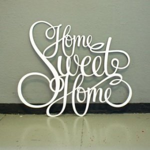 Dekoschriftzug home sweet home