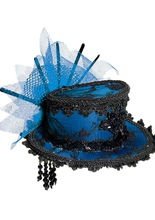 Deluxe Burlesque-Mini-Hut mit Spitze bla