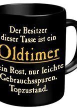 Der Besitzer dieser Tasse ist ein Oldtim