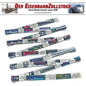 Der Eisenbahn Zollstock aus Holz