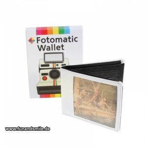 Der Geldbeutel mit Fotofach im Retro Des