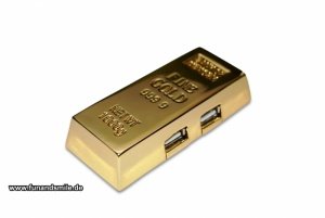 Der Goldbarren USB Hub