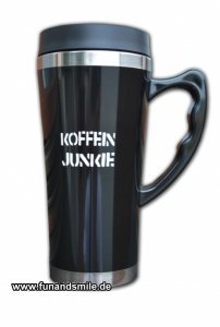 Der Koffein Junkie Thermobecher