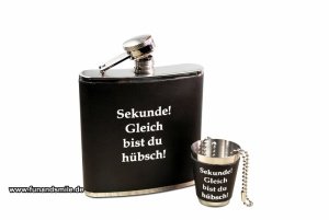 Der Sekunde gleich bist du hübsch Flachm