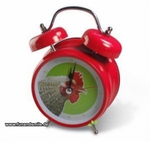 Der Wecker mit Huhn Geräuschen