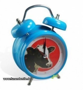 Der Wecker mit Kuh Geräuschen