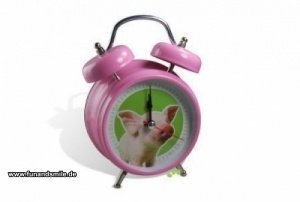 Der Wecker mit Schweinchen Geräuschen
