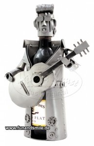 Der Weinflaschenhalter als Elvis Metallf