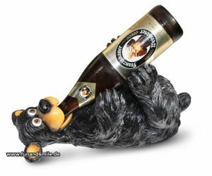 Der Weinflaschenhalter als witziger Bär