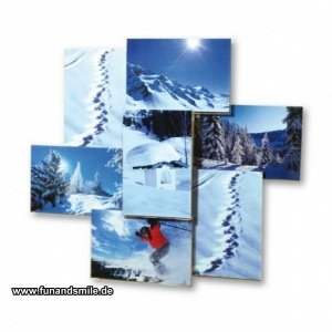 Der dekorative Collagerahmen mit 3D-Tief