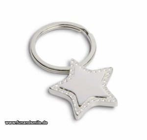 Der edle Schlüsselanhänger in Sternform