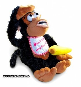 Der lustige Affe mit der Banane