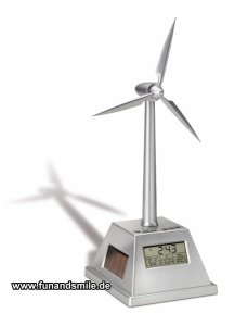 Der originelle Solar-Windrad Wecker