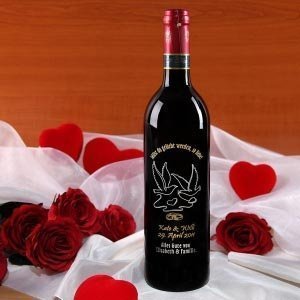 Der persönliche Rotwein für das Brautpaa
