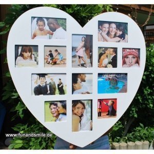 Der romantische Bilderrahmen als Hochzei