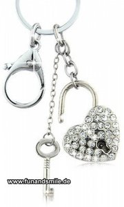 Der schöne Schlüsselanhänger Glitzerschl