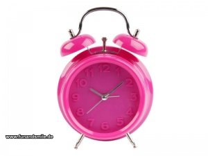 Der super Pinke Retro Wecker Twin Bell