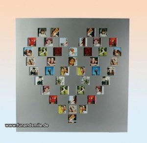 Der wunderschöne Fotorahmen in Herzform