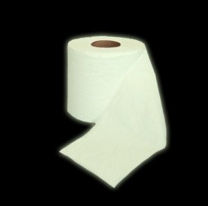 Design Toilettenpapier mit Leuchteffekt