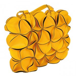 Designer- Handtasche Blossom, gelb