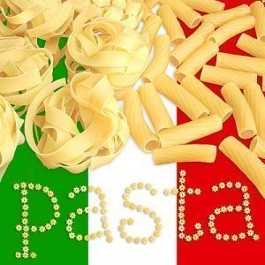 Designservietten Pasta Italiana 33cm